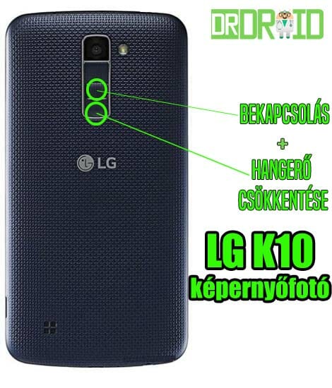 LG K10 képernyőfotó készítése