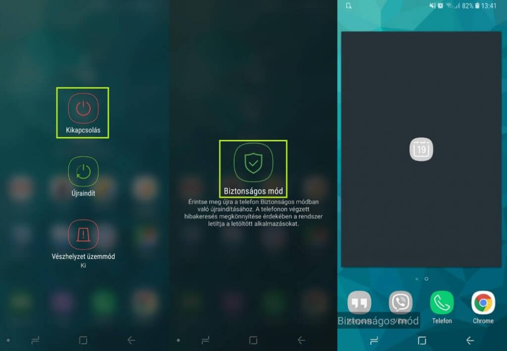 Biztonsági üzemmód bekapcsolása android telefonokon